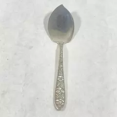 Vintage Met Rose AA Triple Plate Jelly Server Spoon 6.5 Inch