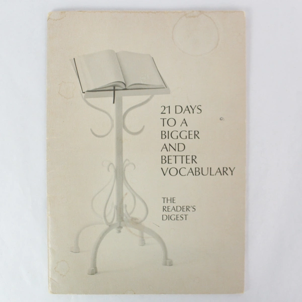 21 Days to a Bigger and Better Vocabulary The Reader's Digest 1967 Paper Booklet