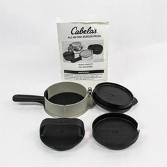 Cabela's All In One Burger Press With Instructions Model 541377 Kitchen Gadget