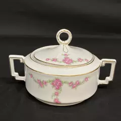 Heinrich H & C Selb Bavaria Rosalinda Sugar Bowl And Lid