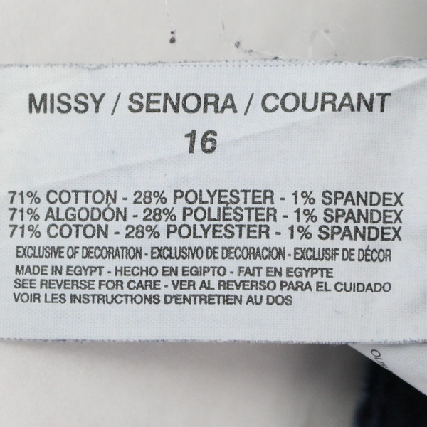 Gloria Vanderbilt Women's Dark Blue Jeans Missy Size 16
