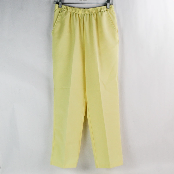 Vintage Blair Women's Bright Yellow Elastic Waist Straight Leg Size 8PS