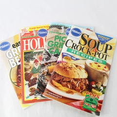 Lot of 4 Vintage Pillsbury Classic Cookbooks Magazines and Booklet