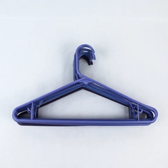Lot of 10 Shades of Purple Plastic Tubular Clothing Hangers with Bars & Hooks