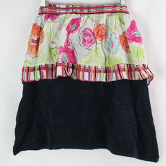 Pier 1 Imports Multicolor Floral Pattern Cotton Half Apron