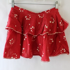 Red & White Polka Dot Pattern Women's Half Apron Kitchen Crafting Gardening