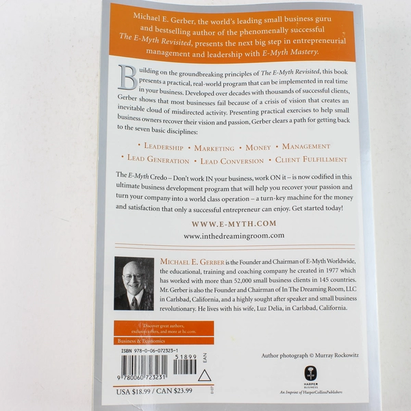 E-Myth Mastery by Michael E. Gerber 2007 Paperback - Good Condition