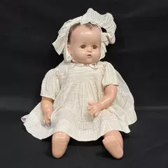 Vtg Ideal Princess Beatrix Composition Cloth Doll Brown Eyes 18 Inch for Repair