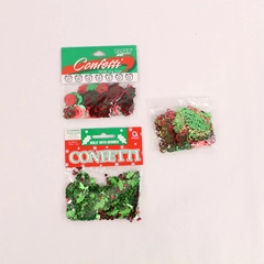 Lot of Vintage Christmas Confetti Art Holly Berries & Merry Christmas