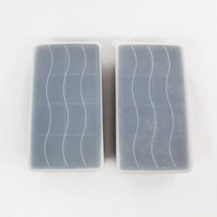 Lot Of 2 Piece Ice Maker Large Cube Square Silicone Tray Molds With Lid Whiskey