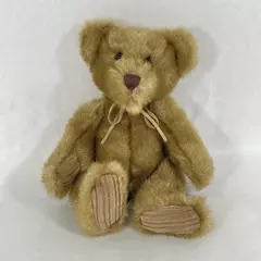 First And Main Minky Brown Teddy Bear Plush With Corduroy Feet