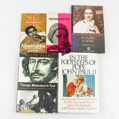 Lot of 5 Religious Biographies - Bernadette, Alexandrina, Shakespeare & More