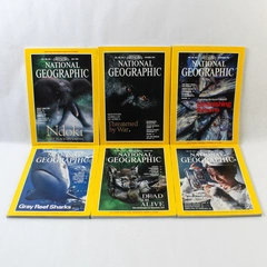 Lot of 6 Vintage 1995 National Geographic Magazines Jan Mar Apr July Oct & Nov