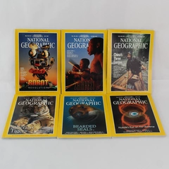 Lot of 6 Vintage 1997 National Geographic Magazines Feb Mar Apr July Sept & Oct 