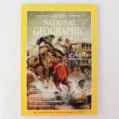 Vintage National Geographic Magazine 1986 Issue January: Cowboy Artist Vol. 169 