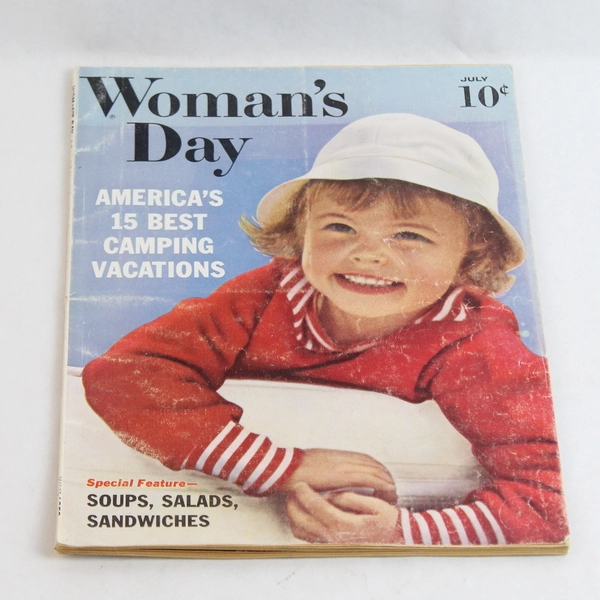 Vintage Woman's Day Magazine July 1959 America's 15 Best Camping Vacations
