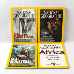 Lot of 4 2005 National Geographic Magazines April, Sept, Oct & December Issues