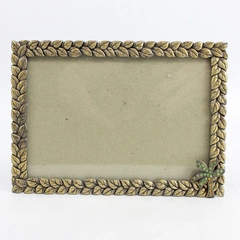 Vintage Elsa L Inc. Picture Frame 4.5X6.25 Embellished Tree Rhinestones Leaves