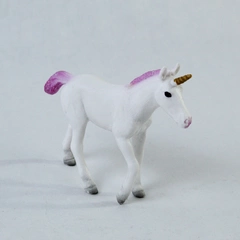 Mojo Mini Unicorn Figurine 2017 White Pink Toy Play Pretend 3" Tall