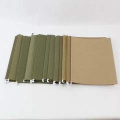 Lot of 24 Hanging File Folders Letter Size Khaki Green Office Supplies Pre-owned