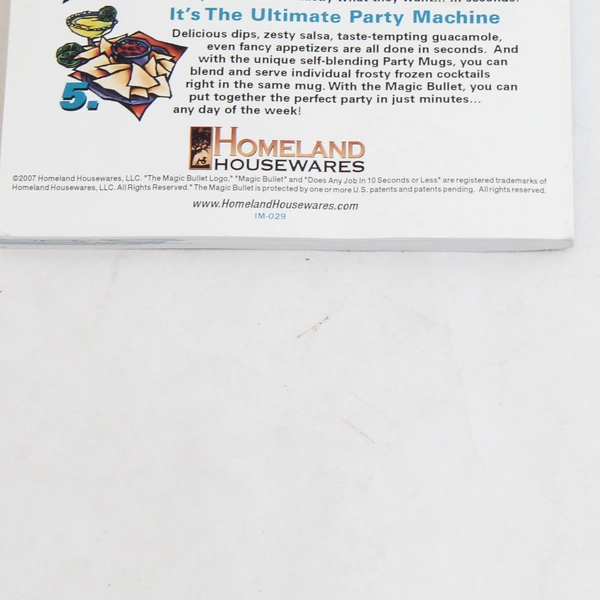 Magic Bullet 10 Second Recipes And User Guide 2007