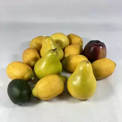 Lot of 14 Pieces Of Artificial Fruit Lemons Apple Lime Pears