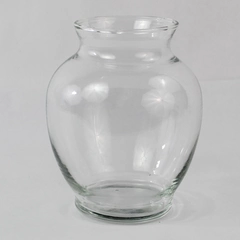 Clear Glass Flower Decoration Vase 6.5 Inches Tall
