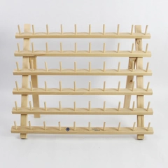 June Tailor Wooden Sewing Thread Spool Holder Rack 60 Spools