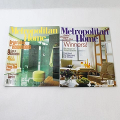Lot of 2 Vintage Metropolitan Home Magazine 1998 Jan/Feb & May/June Issues