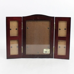 Fetco Wooden Tri-Fold Photo Frame Panel Design For Photos 5x7 and 1.5x3 inches