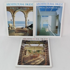 Lot of 3 Vintage Architectural Digest Magazines 2002 June, August & December