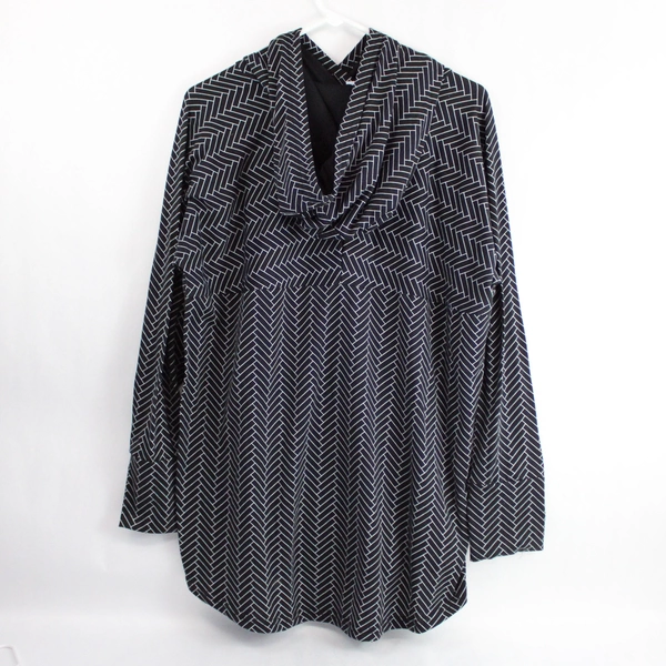 LuLaRoe Black Geometric Patterned Hoodie Women's Size XL