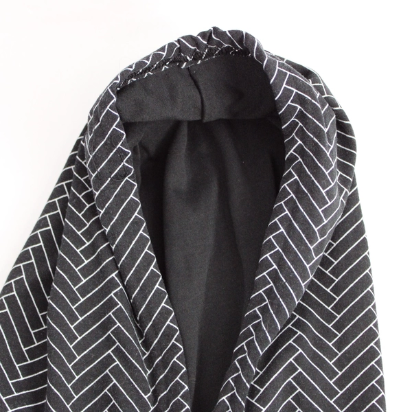 LuLaRoe Black Geometric Patterned Hoodie Women's Size XL