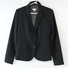 Merona Black Two-Button Closure Blazer Jacket Women's Size 4