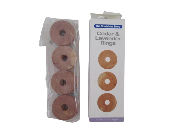 Lot of The Container Store Open End Pant Hangers and Cedar Lavender Rings NWT
