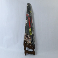 Vintage 1986 Stanley Short Cut 24" Handsaw Wood Handle Pre-owned Rusty