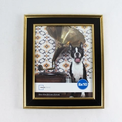 Mainstays Black and Gold Tone Standing Picture Photo Frame 8x10"