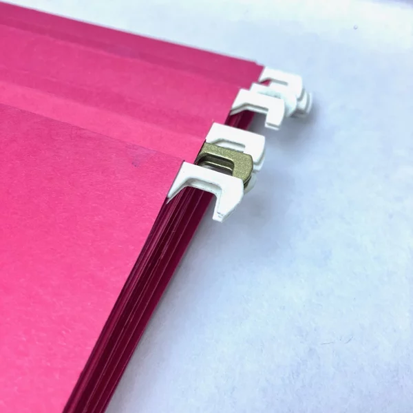 Lot of 25 Red Hanging File Folders with Hooks Pendaflex & More