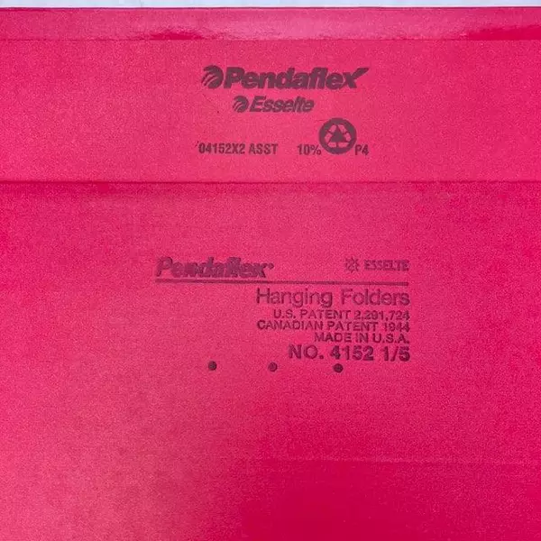 Lot of 25 Red Hanging File Folders with Hooks Pendaflex & More