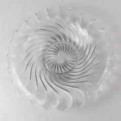 Vintage Fostoria 14" Glass Decorative Fruit Bowl Elegant Centerpiece