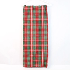 Sur La Table Christmas Plaid Table Runner Red Green White 72" Dining Decor