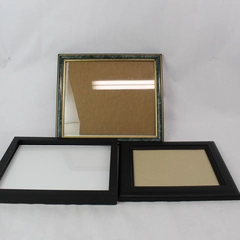 Lot of 3 Large Wall Hanging Photo Frames Suitable for Multiple Sizes of Photos