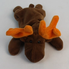 Vintage TY Beanie Baby Chocolate Moose 1993 First Gen Retired Plush Toy