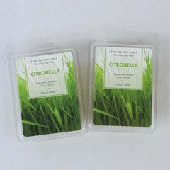 Set Of 2 Citronella Wax Cube Scent Plus Melts Candles 2.5 oz