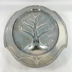 Vintage Wallace EPNS Footed Silver Plated Oval Serving Tray England 18 Inch