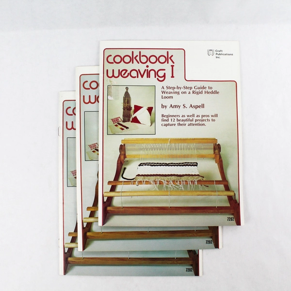Lot of 3 Vintage 1977 Cookbook Weaving 1 Step by Step Guide Amy S Aspell
