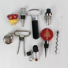 Lot of 10 Pieces of Wine Accessories Corks Stoppers and Openers