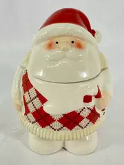 Thompson Ferrier Santa Claus Candle Holder with Cinnamon Scented Candle