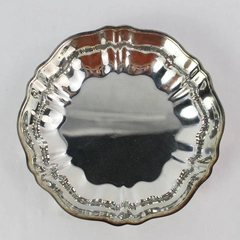 Vintage Oneida Silversmiths Silverplate Scalloped Edged Bowl 5in Diameter 