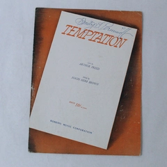 Temptation Arthur Freed 1933 Vintage Sheet Music Robbins Music Corporation Piano